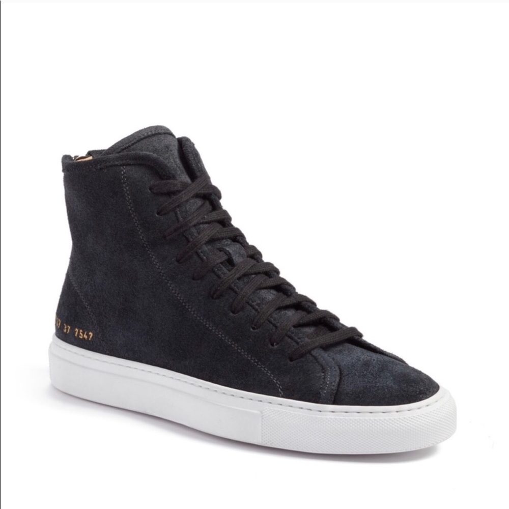 Common Projects Tournament High Top Suede Sneakers